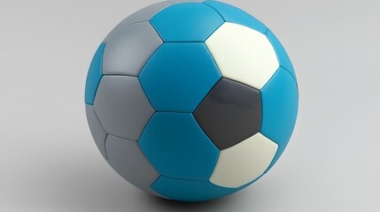 Obraz premium Stunning 3D Render of Multicolored Soccer Ball