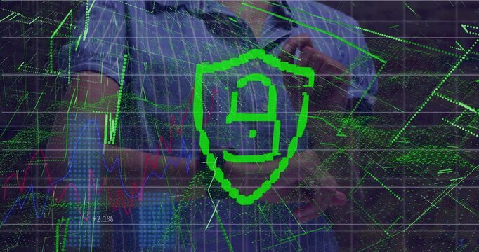 First user tapping chest sensor morphing lock icons then second user tapping confirming unlock