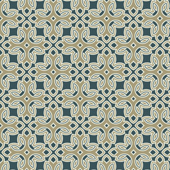 Seamless vector pattern in arabian style. Geometric background
