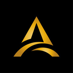 Minimalist Luxury Letter A Logo Design