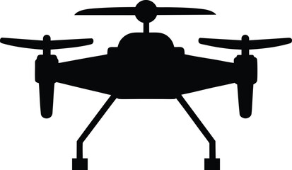 drone vector silhouette art and illustration