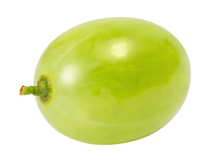 Fresh organic green grape isolated on white background for healthy snack and food photography