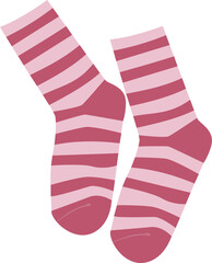 red striped socks