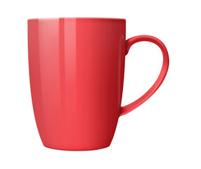red cup isolated on white background
