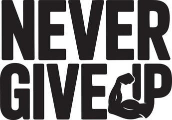 never give up vector