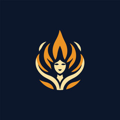 Fire goddess logo