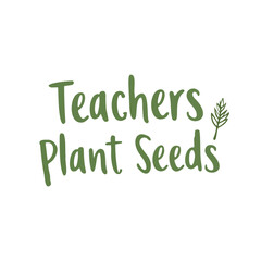 Green typography on a white background 