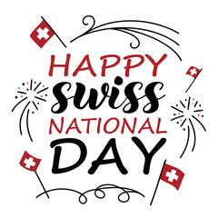 Celebrate swiss national day on august 1st with the swiss flag and iconic mountain scenery