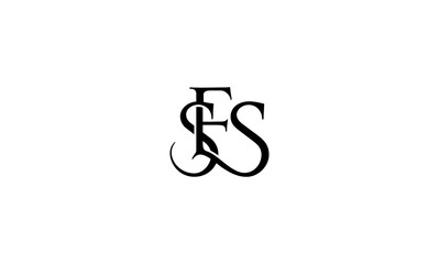 SES initial letters, monogram logo