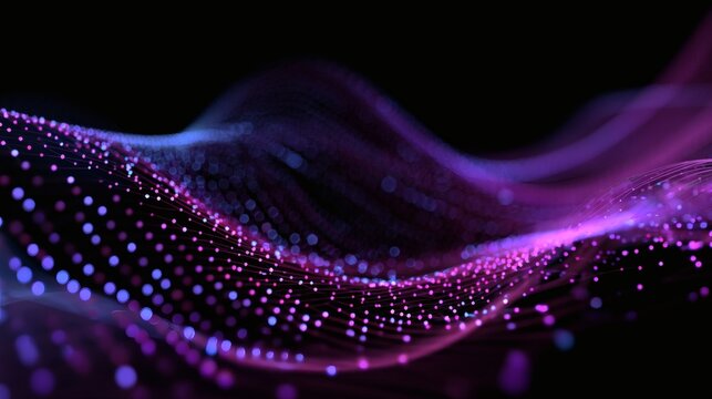 Abstract Digital Wave Pattern