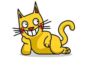illustration of a cat posing