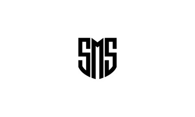 SMS initial letters, monogram logo