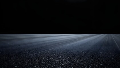 Realistic Asphalt Racetrack Surface on Black Background for Racing Design Concepts