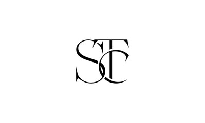STC initial letters, monogram logo