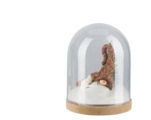 Christmas glass jars cut out isolated transparent background