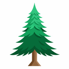 Obraz premium christmas tree vector illustration