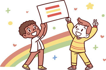 Gender Equality Design Featuring Colorful and Inclusive Symbols. Artistic Gender Equality Design Highlighting Diversity and Empowerment. Modern Gender Equality Design Showcasing Equal Rights