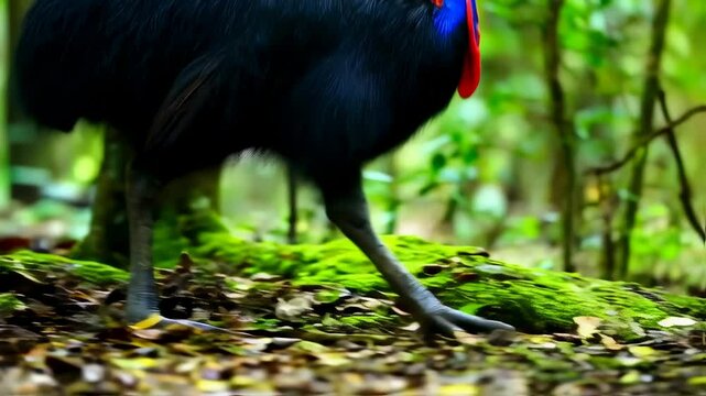 Cassowary Bird Rainforest Jungle Australia Wildlife.
