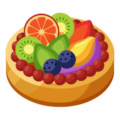 cake with fruits