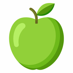 green apple vector illustration