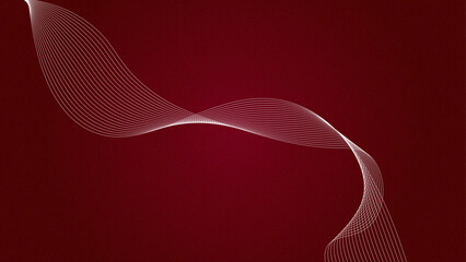 Abstract Red wave background with white line color element. Dynamic wave pattern. Modern flowing wavy lines. Futuristic technology concept. banner, poster, cover, brochure, flyer, website