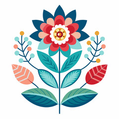 vector illustration of a flower