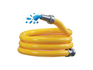 Water Hose icon 3d render concept of hose pipe gardening tools equipment icon vector illustration