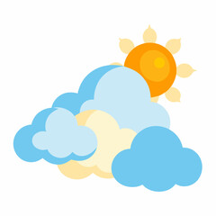 sun and cloud