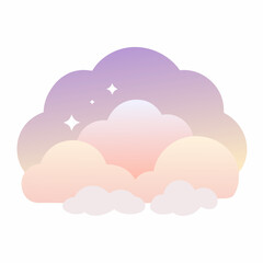 vector illustration of clouds