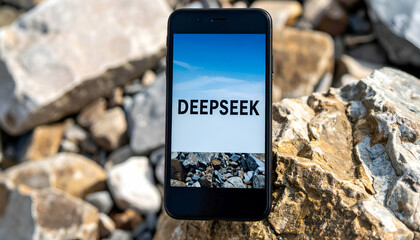 Smartphone App with Rocky Beach.