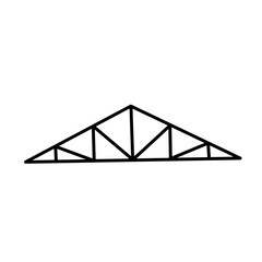 roof trusses vector