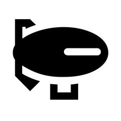 zeppelin transport icon © Sanzida