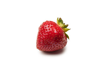 Fresh group of berries isolated on a white background.