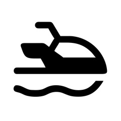Jet ski transport icon