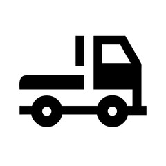 flatbed truck transport icon