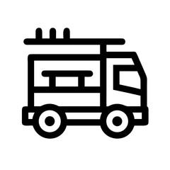 fire truck transport icon
