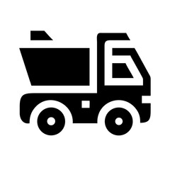dump truck transport icon
