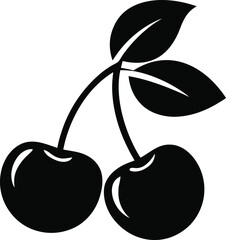 cherry Black silhouette