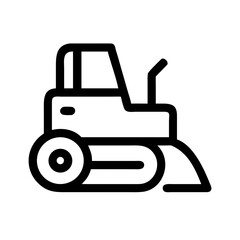 bulldozer transport icon