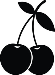 cherry Black silhouette