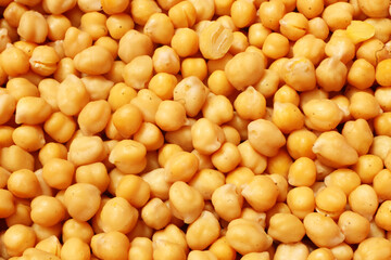 selective image of boiled chickpeas seed or garbanzo beans background texture, in south asia also...