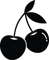 cherry Black silhouette