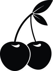 cherry Black silhouette