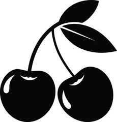 cherry Black silhouette