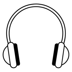 headphones isolated on white