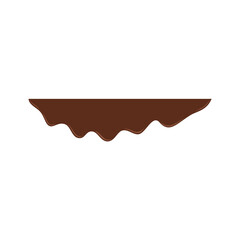 Vector color icon for Melted chocolate