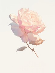 Minimalist Dreamy Pink Floral Collection for Ethereal Wallpaper and Product Backdrops