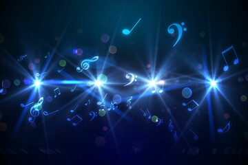 Digitally generated music symbol design