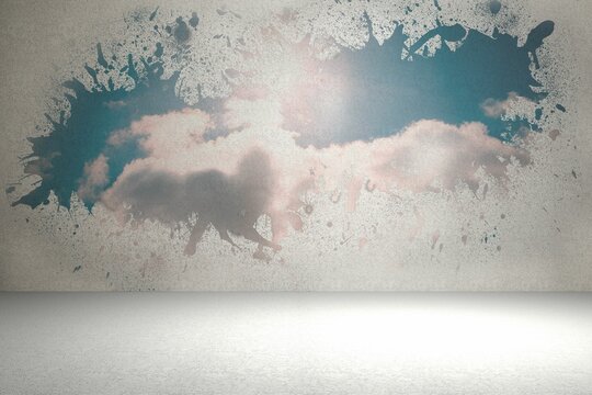 Fototapeta Splash showing cloudy sky