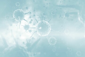 Three dimension image of bacterium